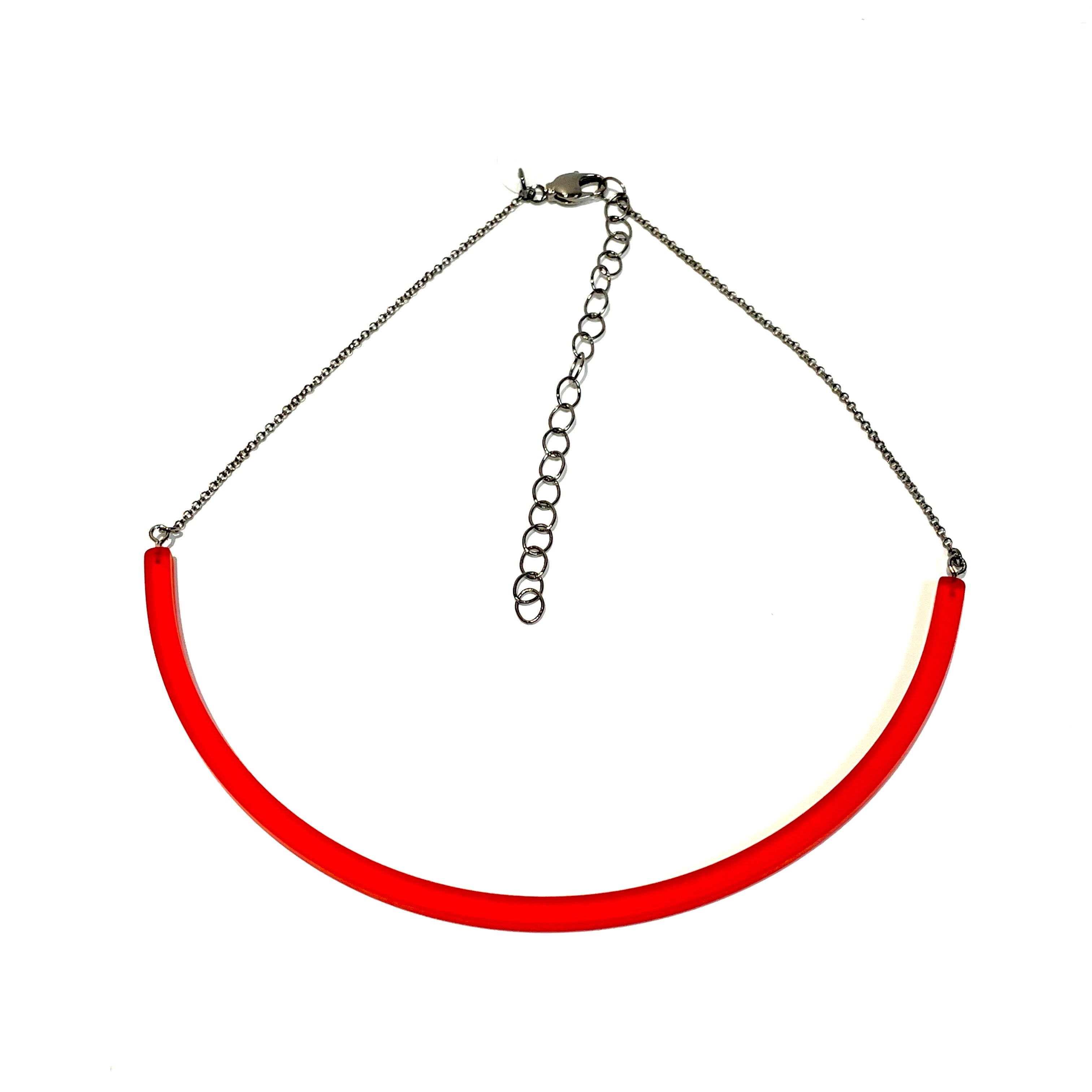 red bar necklace