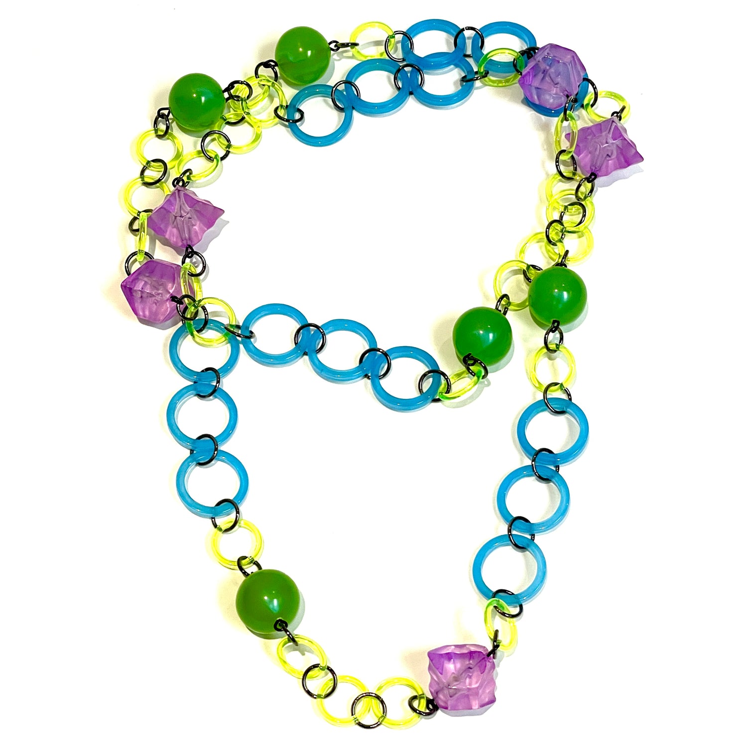 Linked Lucite Necklace