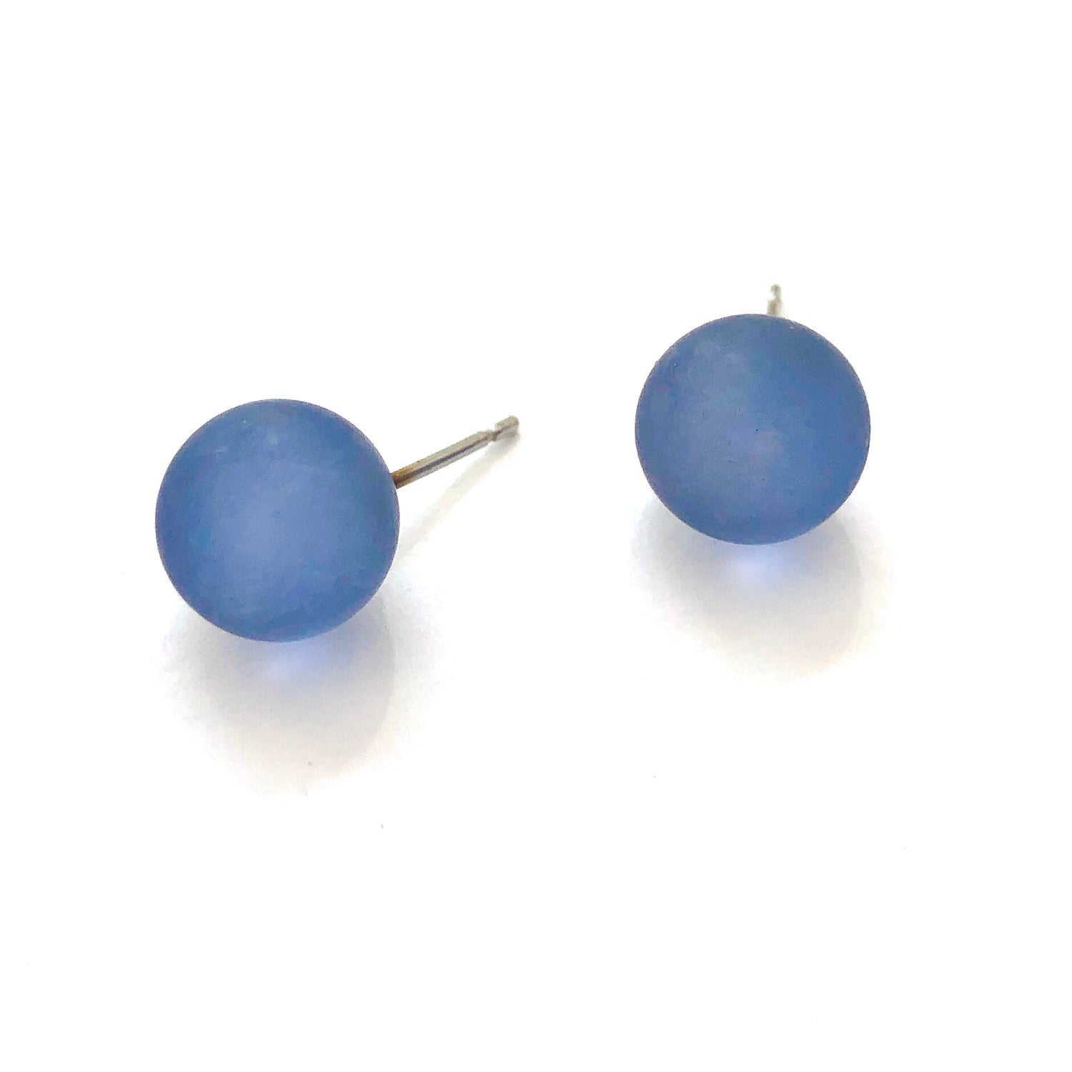 blue frosted acrylic studs
