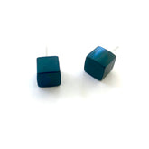 evergreen cube earrings