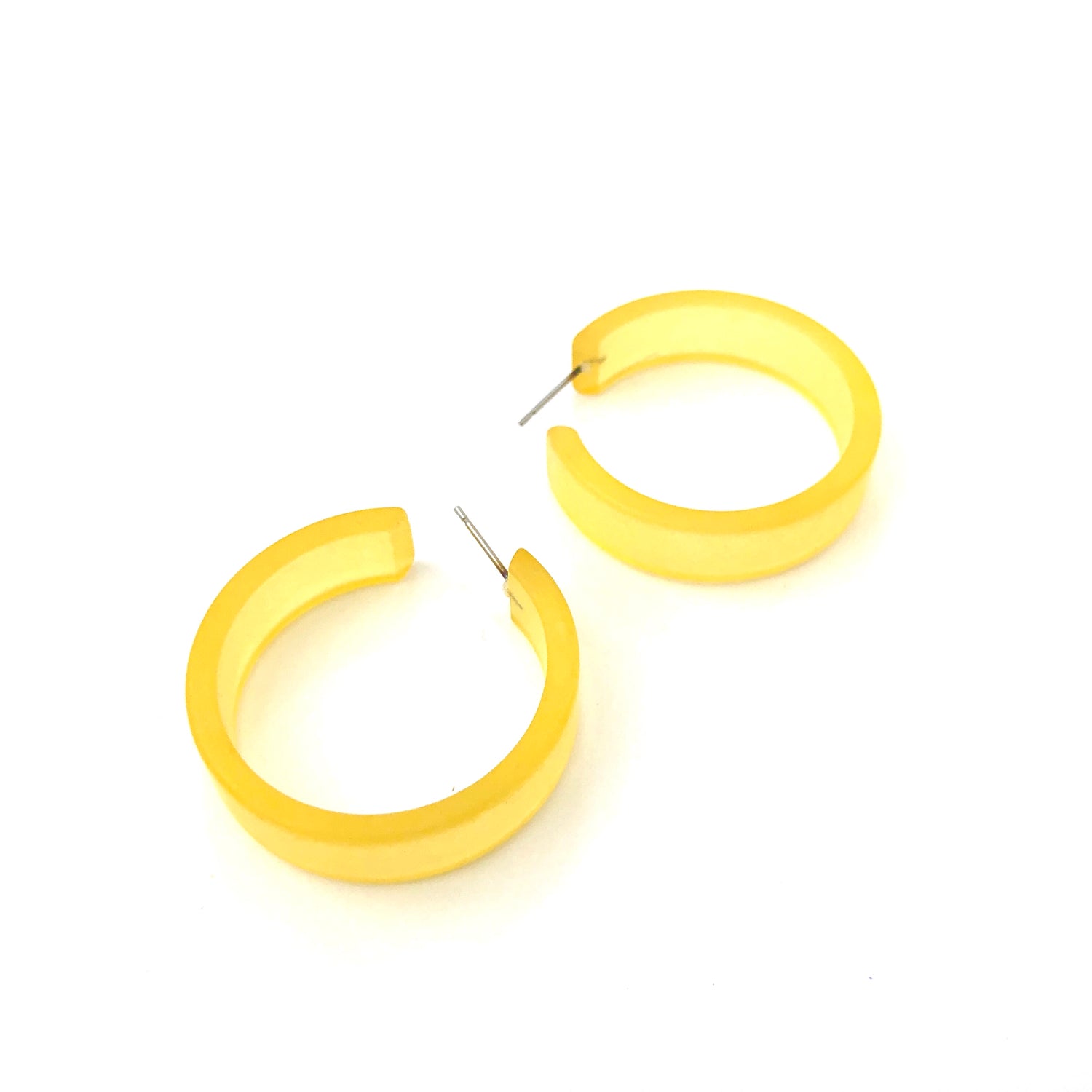 yellow frosted hoop