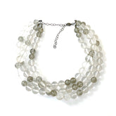 clear necklace beaded