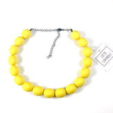 yellow lucite necklace