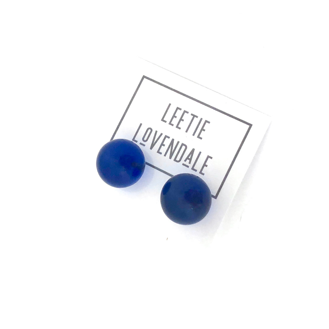 transparent blue earrings