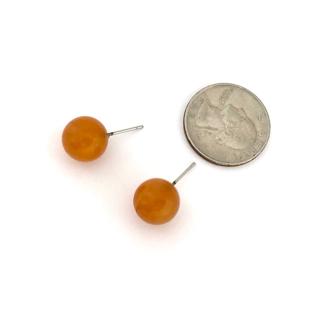 amber ball studs