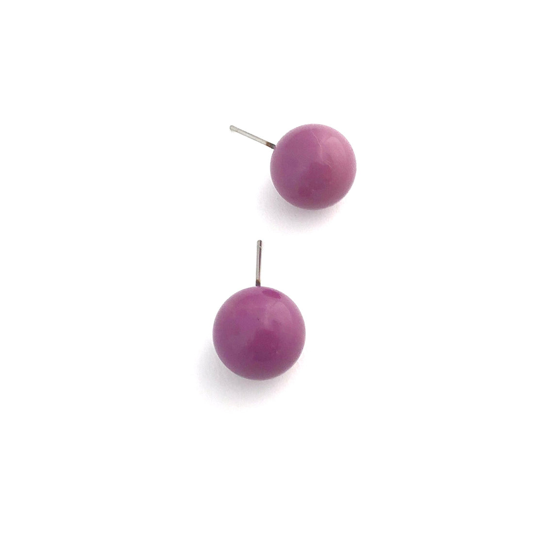 bright purple earrings