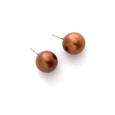 copper metallic earrings