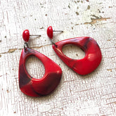 stud red earrings