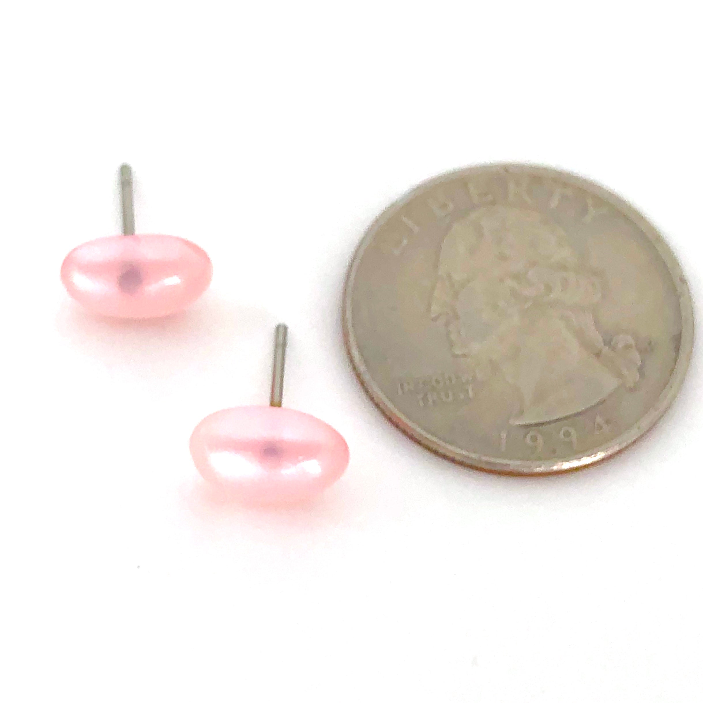 light pink earring