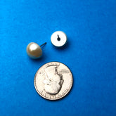 vintage pearl stud earrings