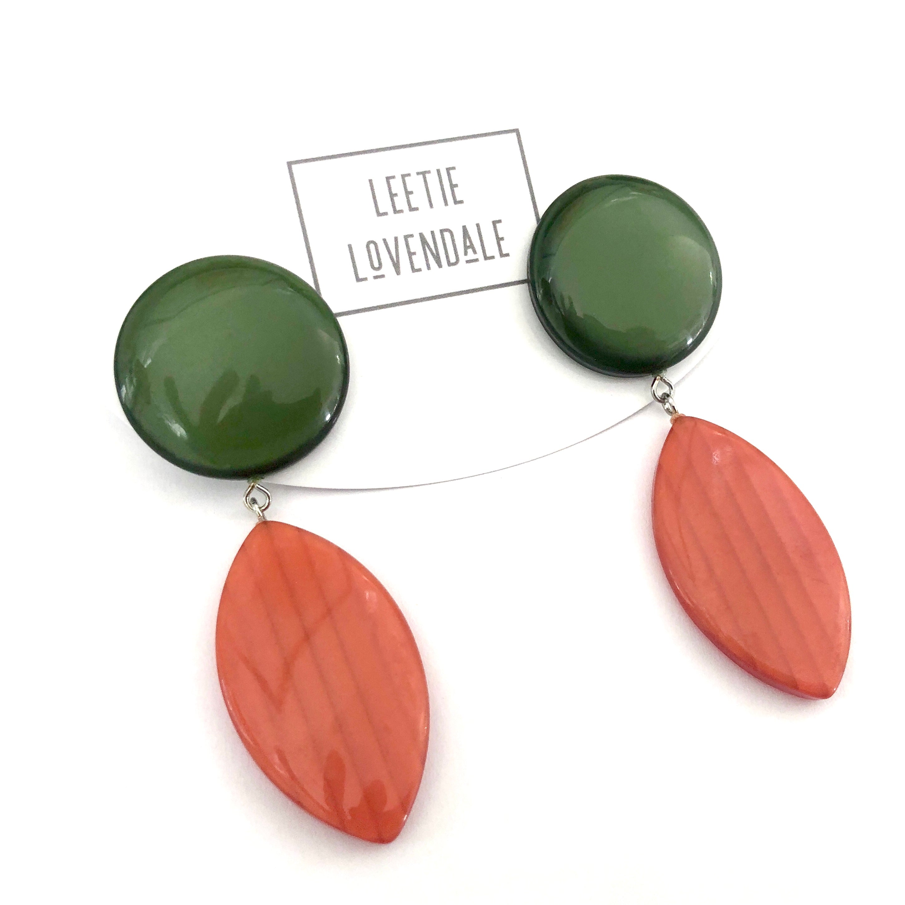 evergreen moonglow  earrings
