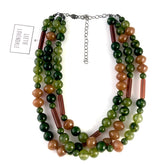 moss green tortoise necklace