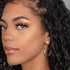clear drop earrings