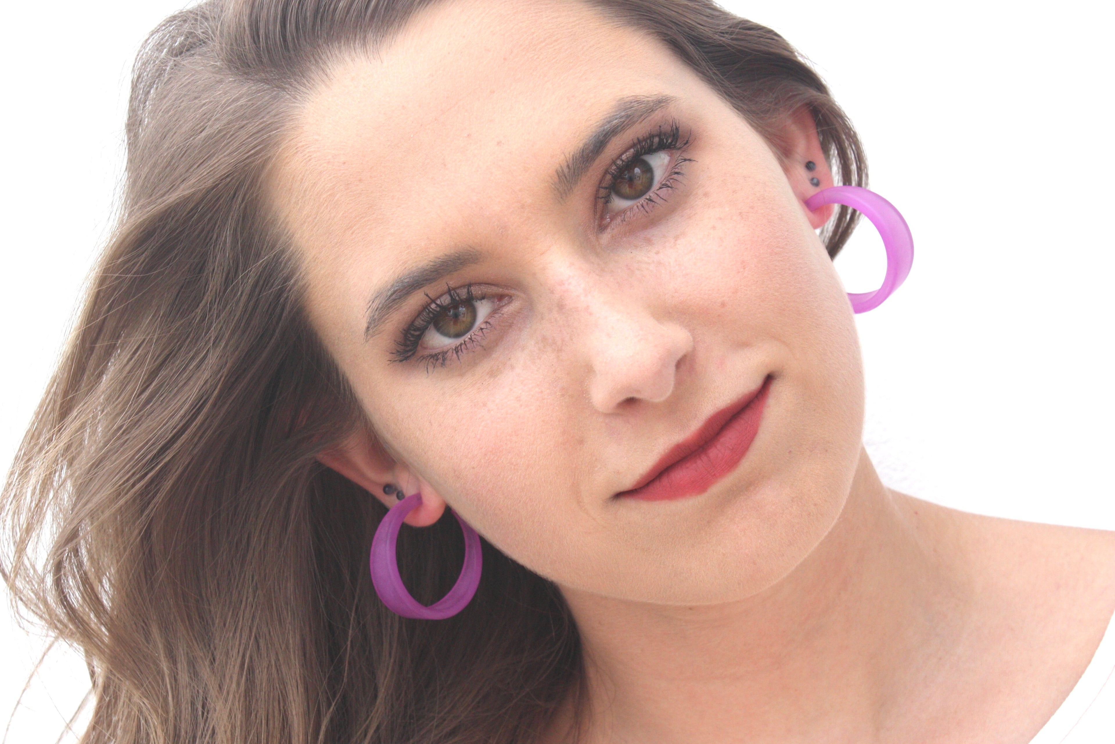 large lucite hoops