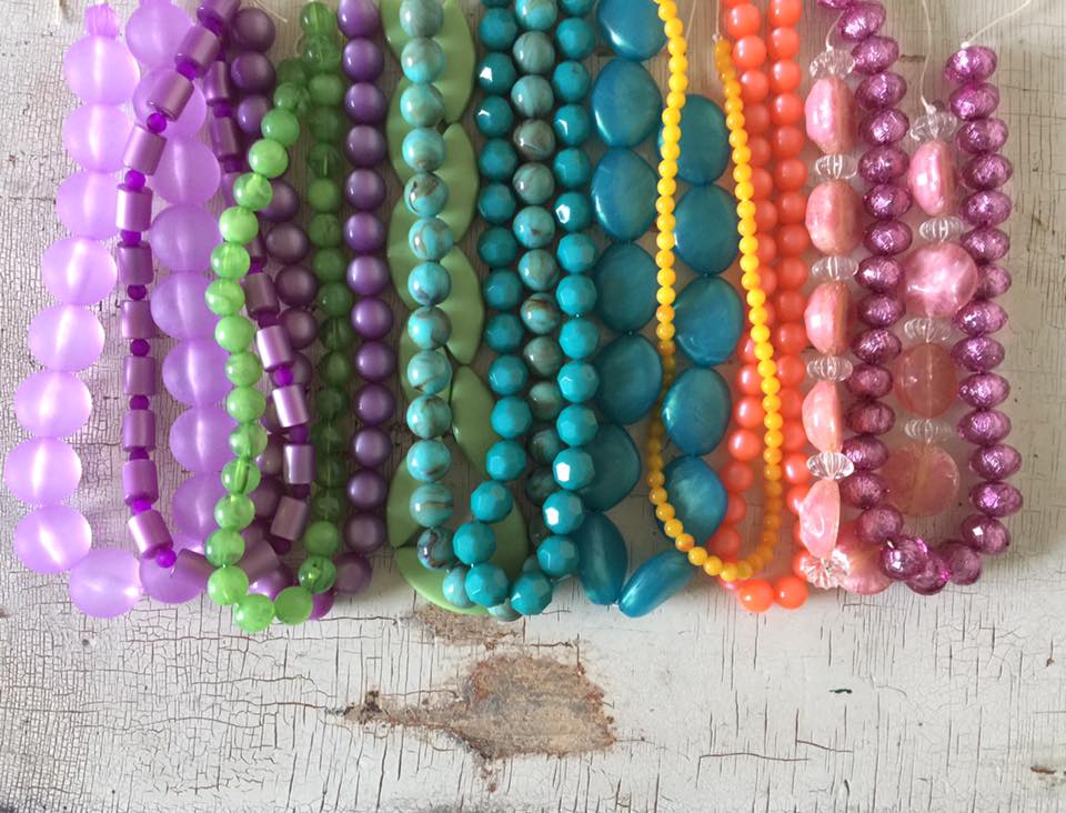 colorful beaded necklaces