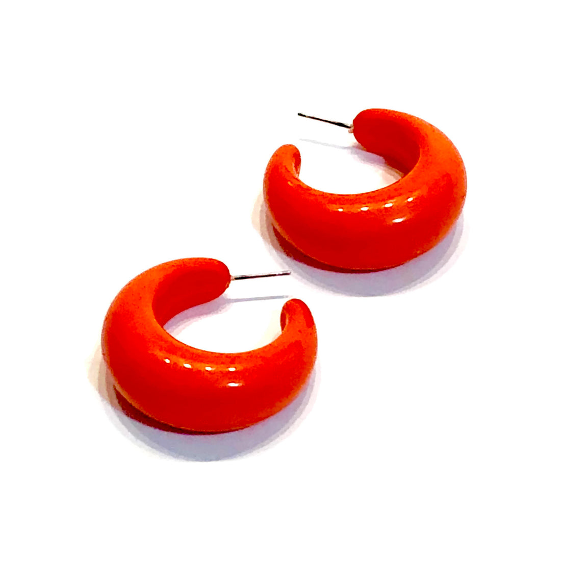 red lucille earrings