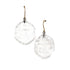 clear textured earrings lucite