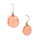 coral etched earrings