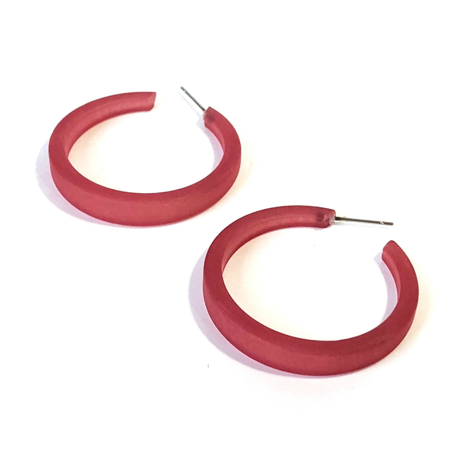 cranberry red hoops