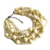 ivory necklace lucite