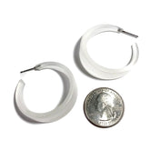 large clear hoop earrings