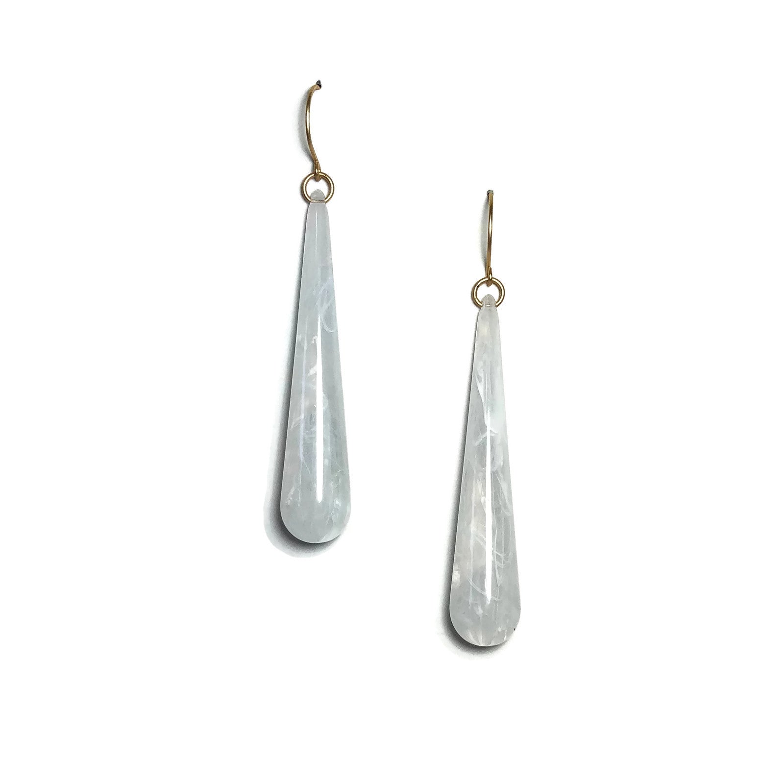 marbled teardrop earrings
