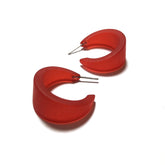 red acrylic hoops
