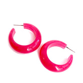 hot pink hoops