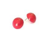 classic red earrings