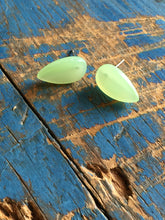 mint leaf earrings