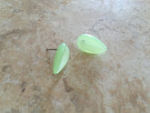 mint leaf studs