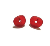 red donut studs