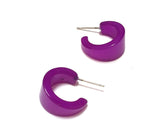 small violet moonglow hoops