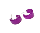 bright purple earrings