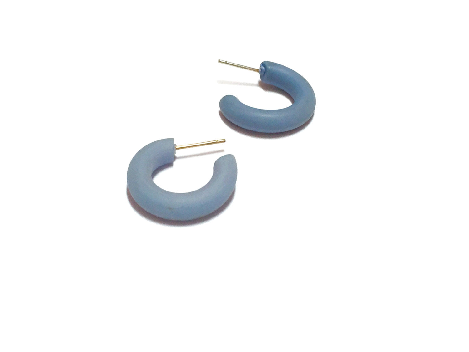blue tiny earrings