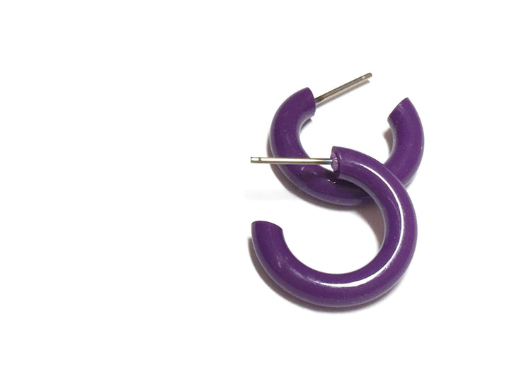 small purple earrings