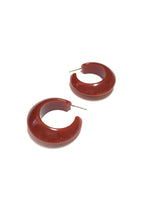 rusty hoop earrings