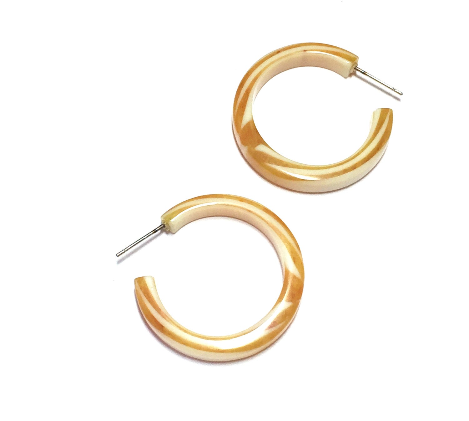 yellow marbled hoops