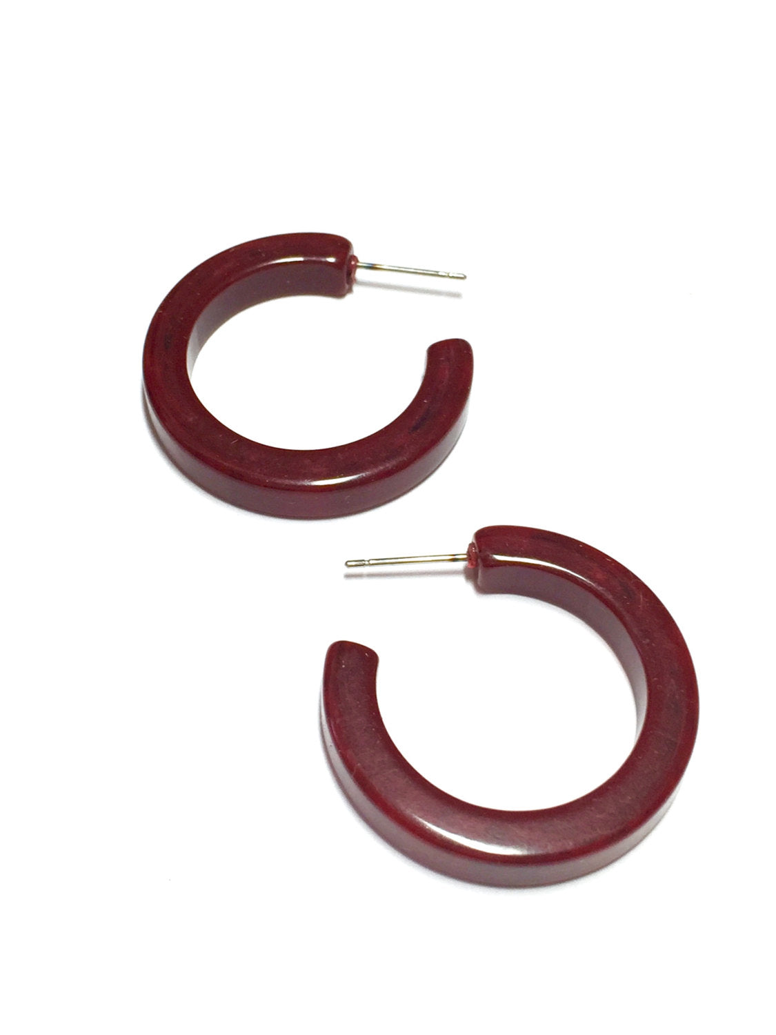 Waller Beaded Hoop Earring MAROON – Caroline Hill Wholesale