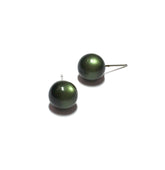 green post earrings