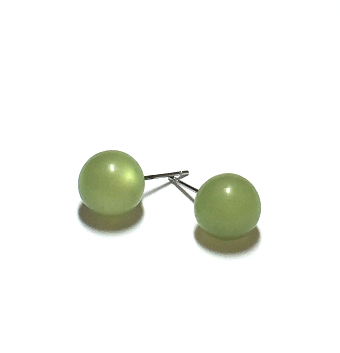 green moonglow earrings