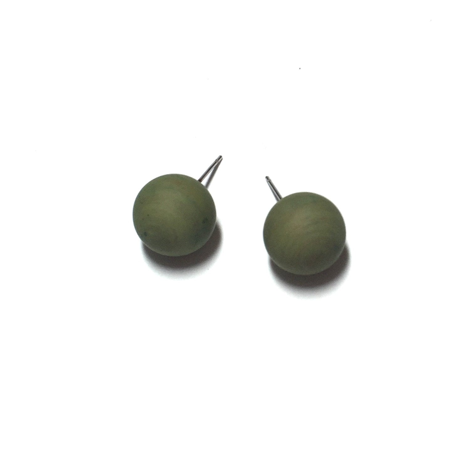 dark olive earrings