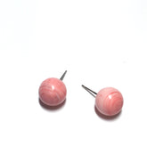 marbled pink studs