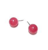 hot pink post earrings