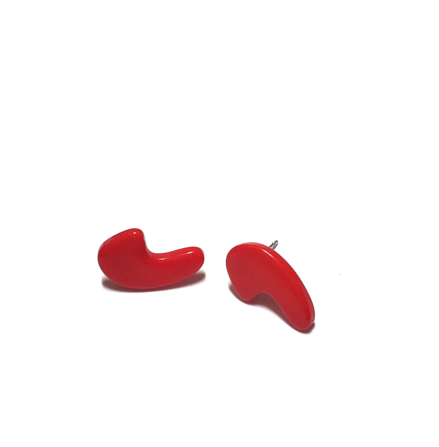 cherry red punctuation studs
