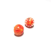 orange earrings floral