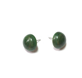 swirled green fun earrings