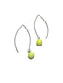 lime green drop earrings