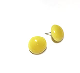 vintage lucite yellow earrings