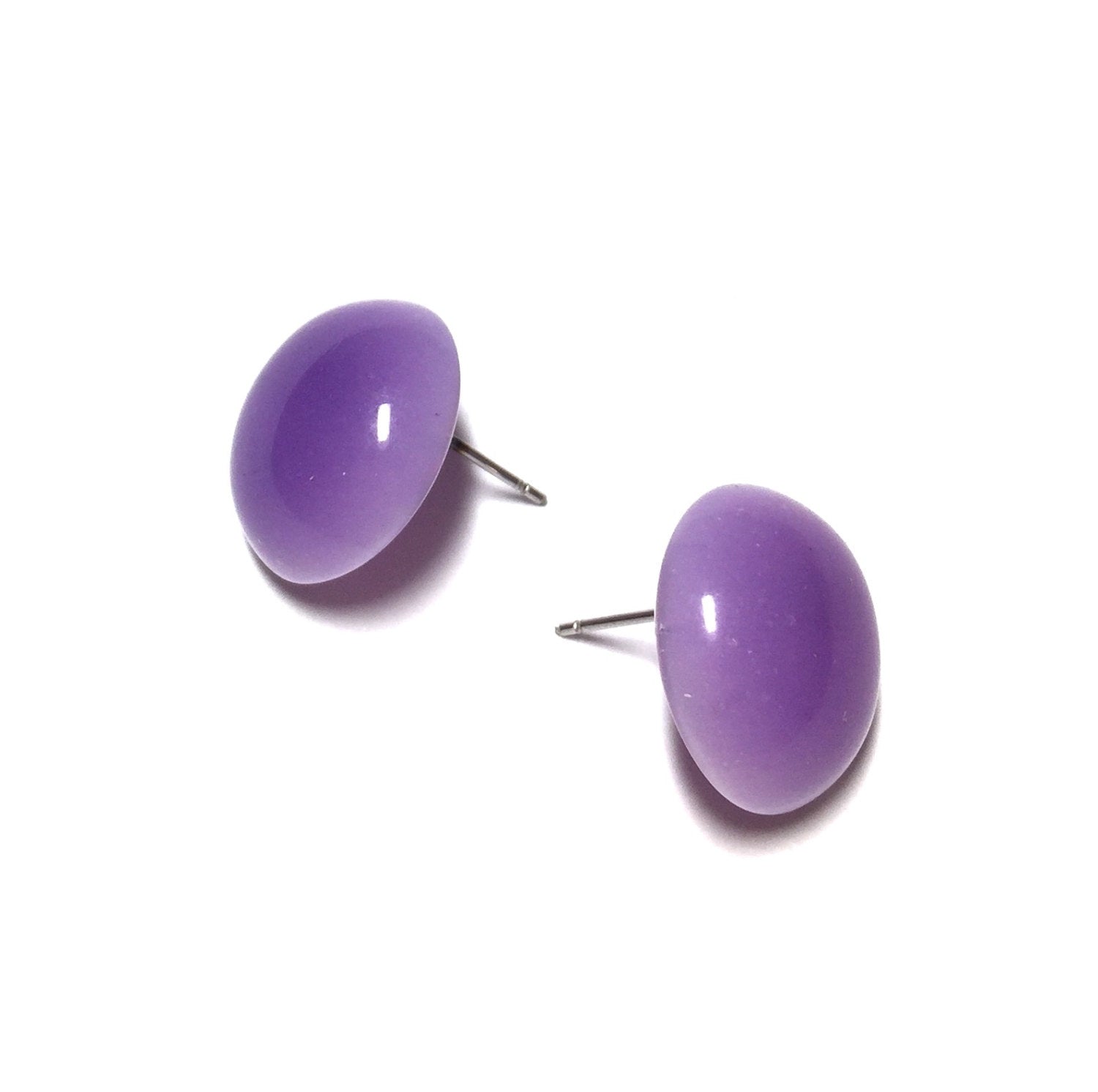 vintage style purple earrings
